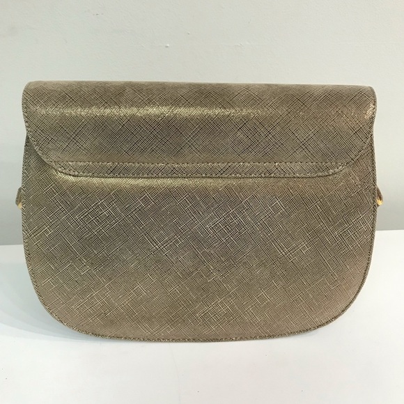 J. Renee Bronze Linen Leather Handbag - Picture 4 of 9